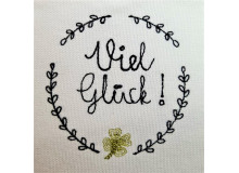 Stickdatei - Viel Glück Kranz